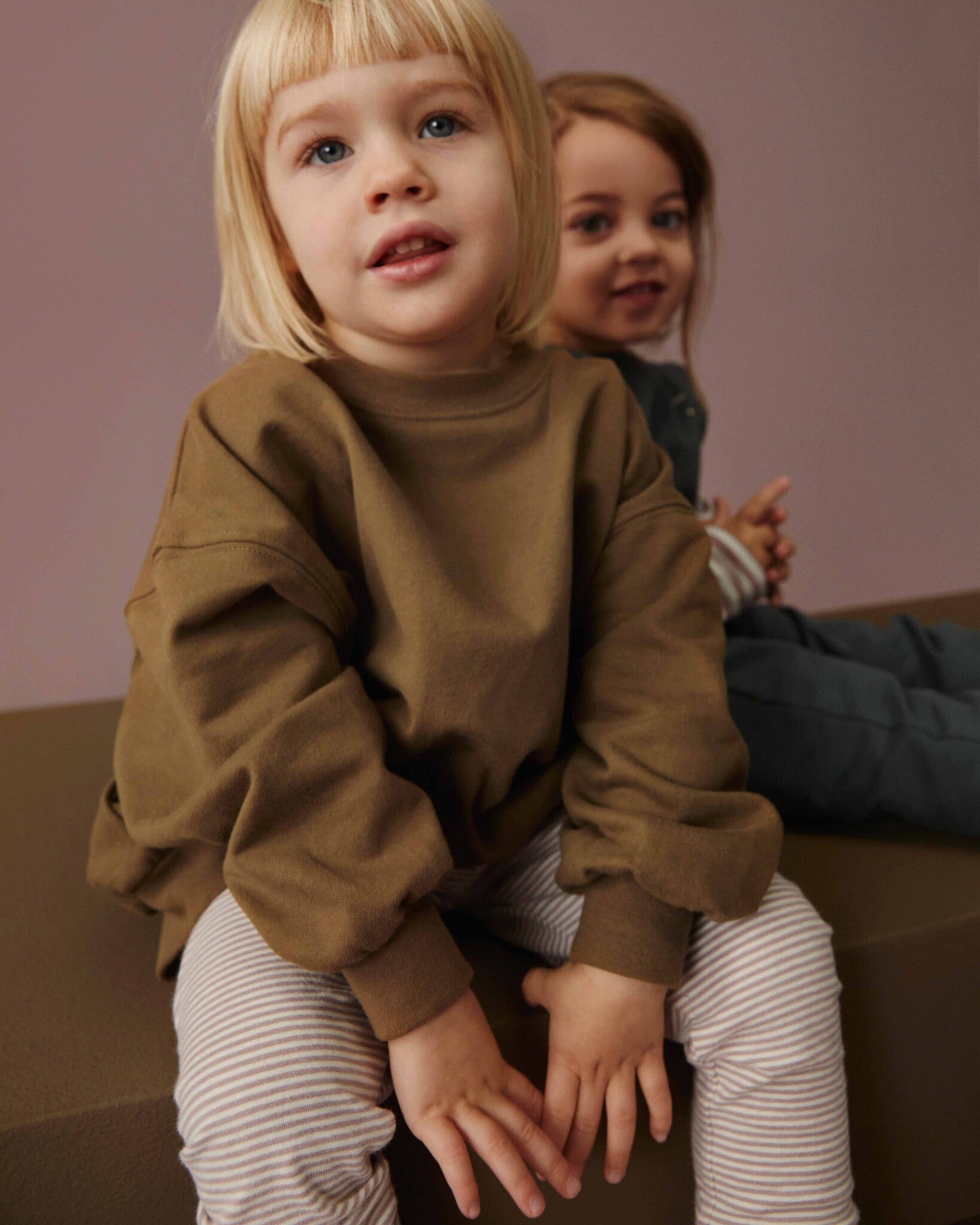 Gray label - oversized kindertrui - woody