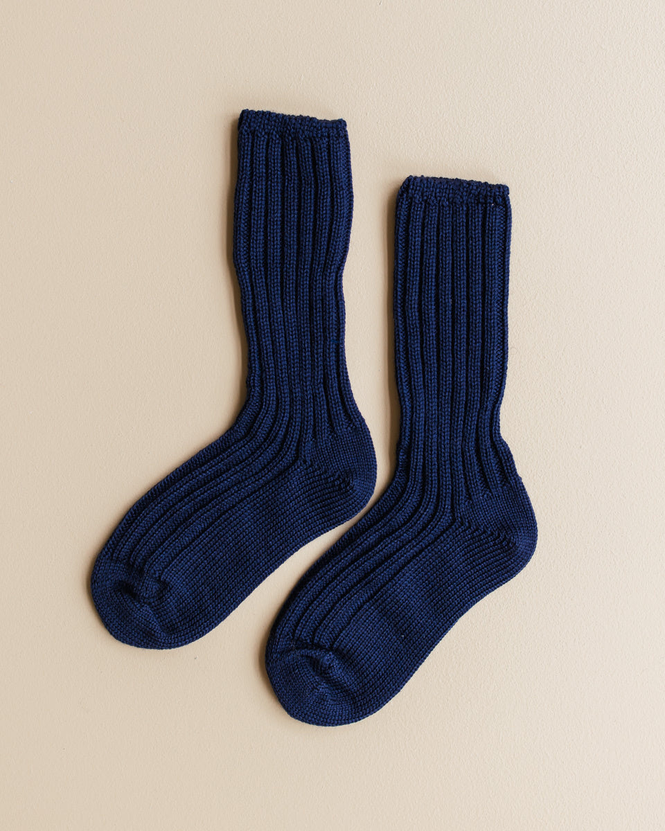 Grödo Dikke wollen kindersokken - donkerblauw 4