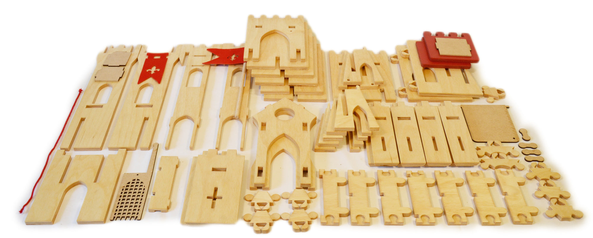 Handmade Ridderkasteel 65 delig onderdelen 2 7021s