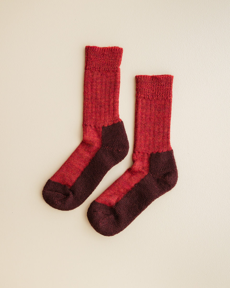 Hirsch Natur Trekkie sokken - rood 2