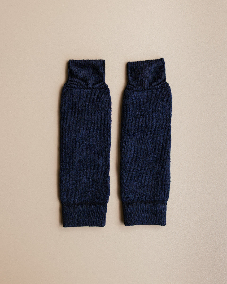 Hirsch Natur Wollen kinderbeenwarmers - blauw 3