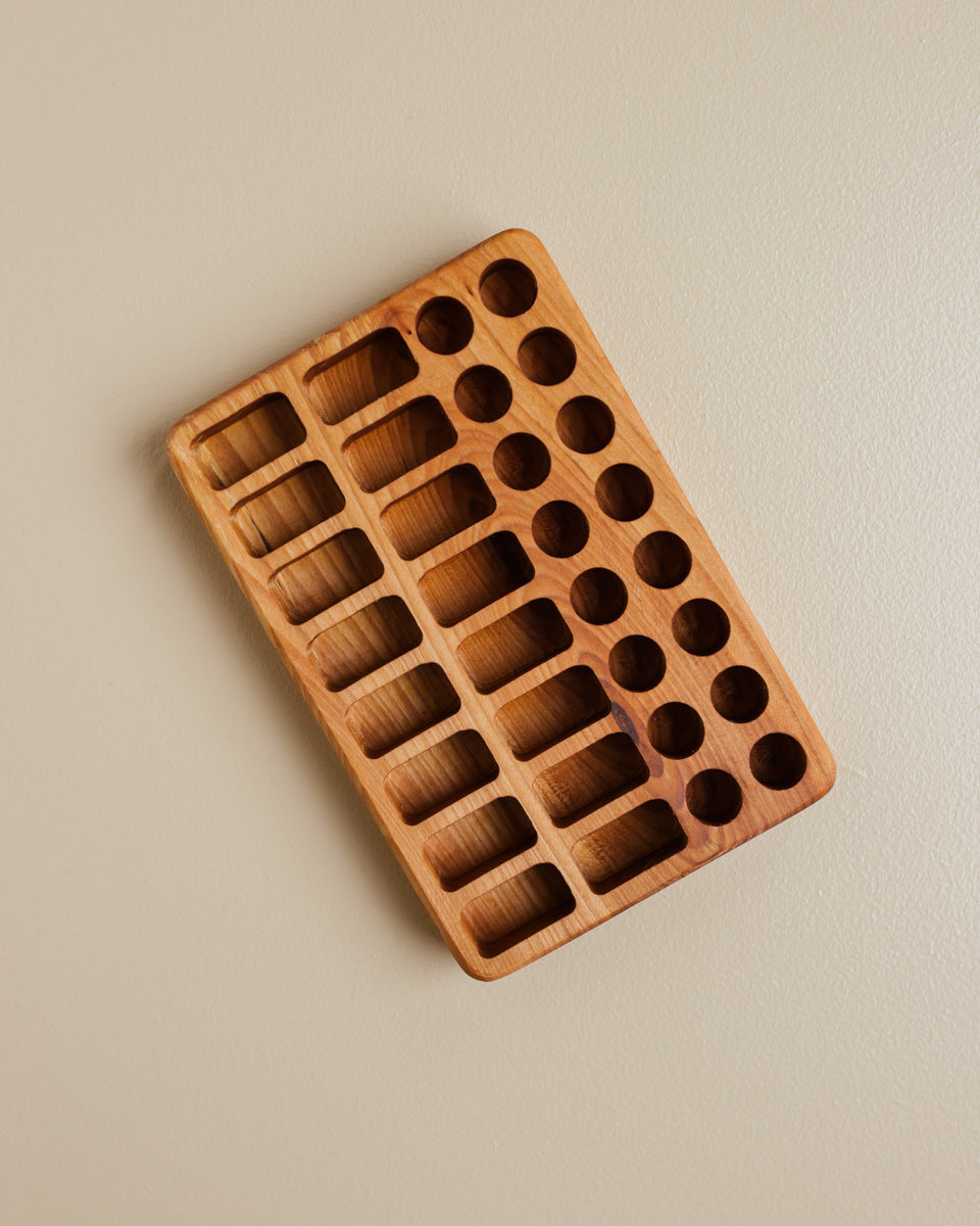 Holder for Stockmar beeswax blocks and crayons - 16 pcs OYN-houder-blokstift-16