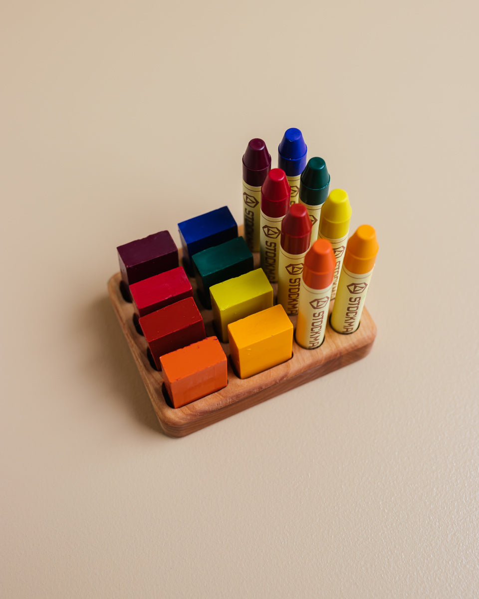 Houder voor Stockmar krijtblokjes en stiftjes - 8 stuks OYN-houder-blokstift-8 5