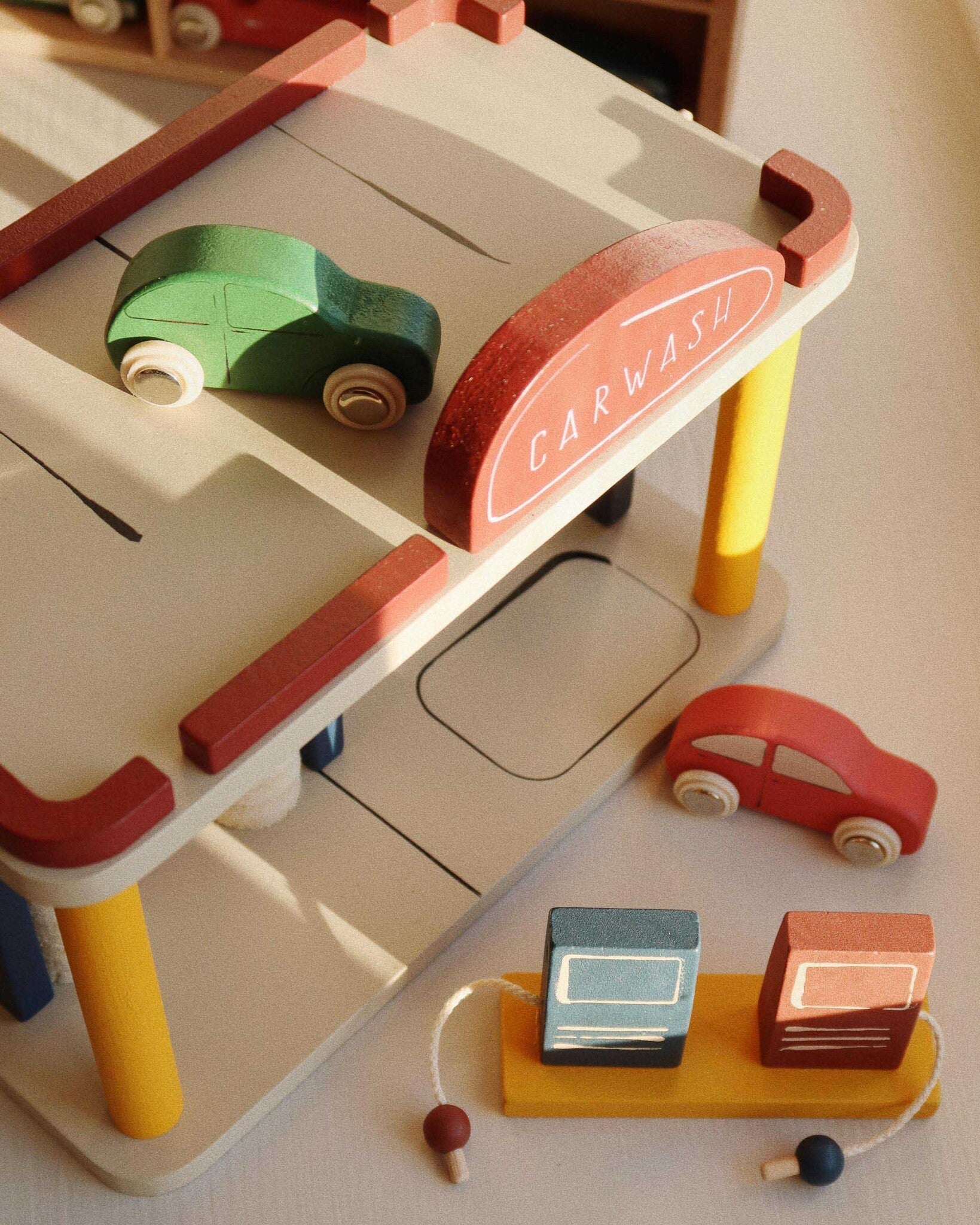 Houten mini auto's 2