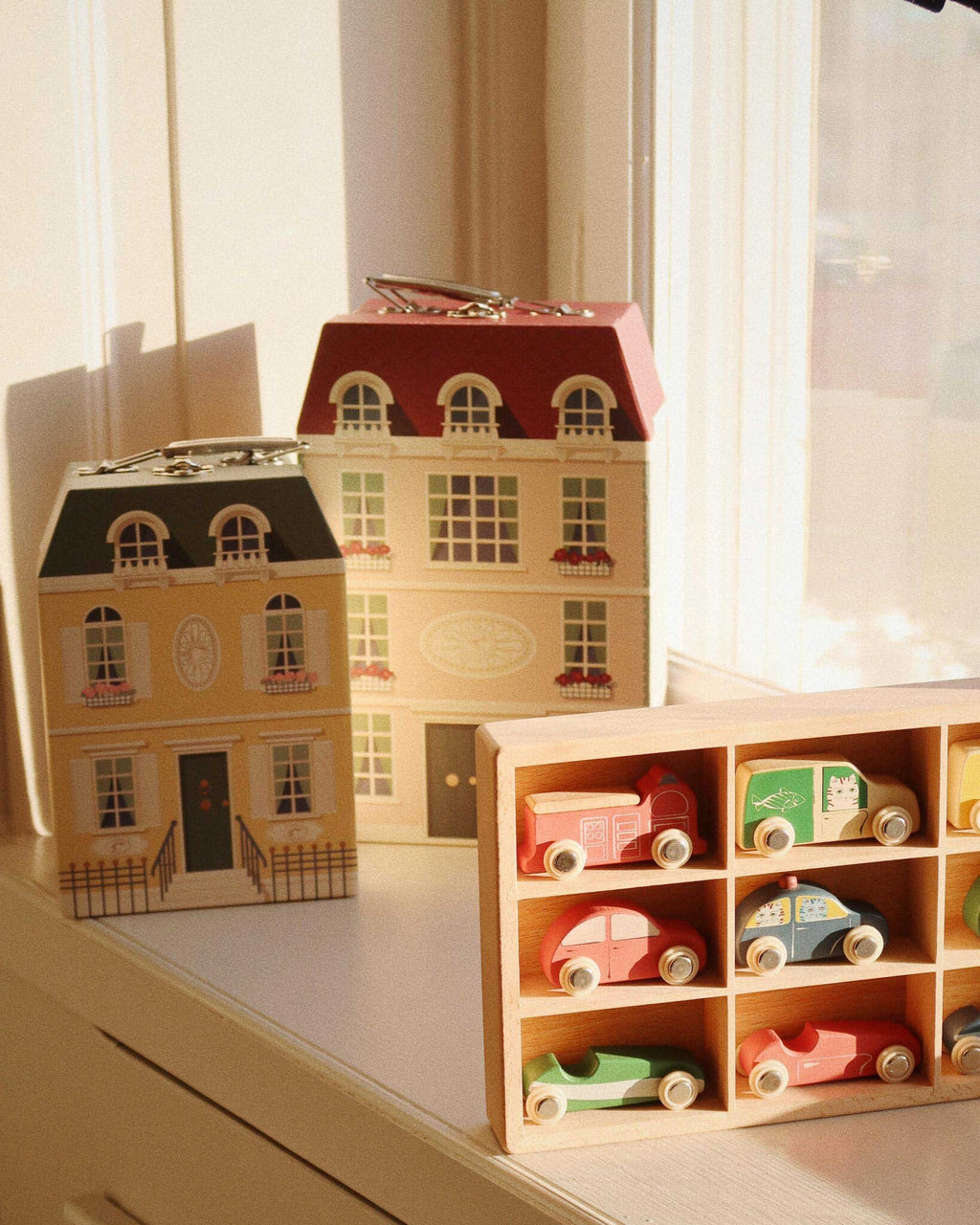 Houten mini auto's 3