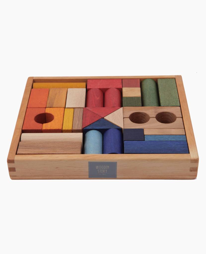houten-speelgoed-blokken-gekleurd-30-stuks-wooden-story