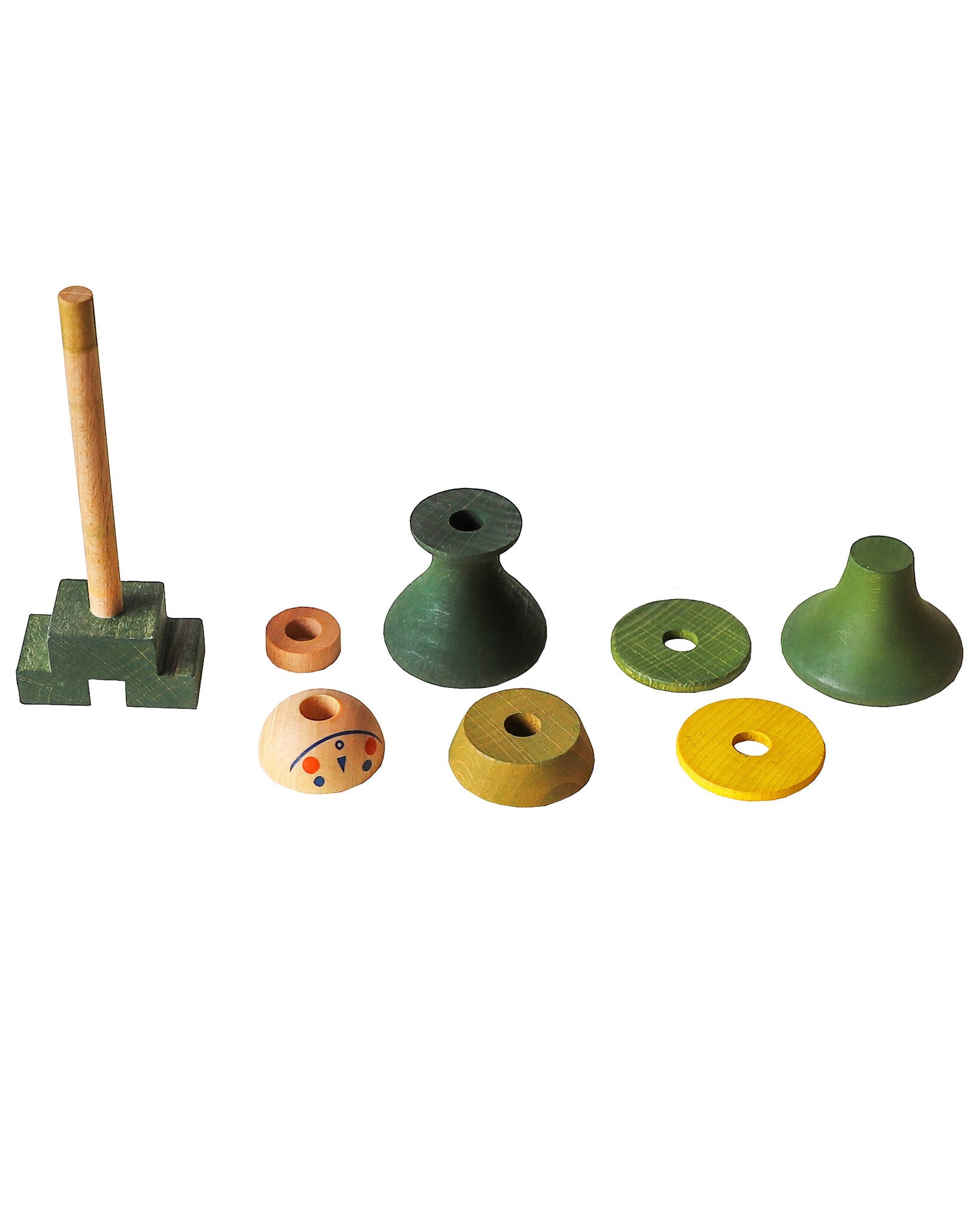 Houten stapelfiguur - nummer 7