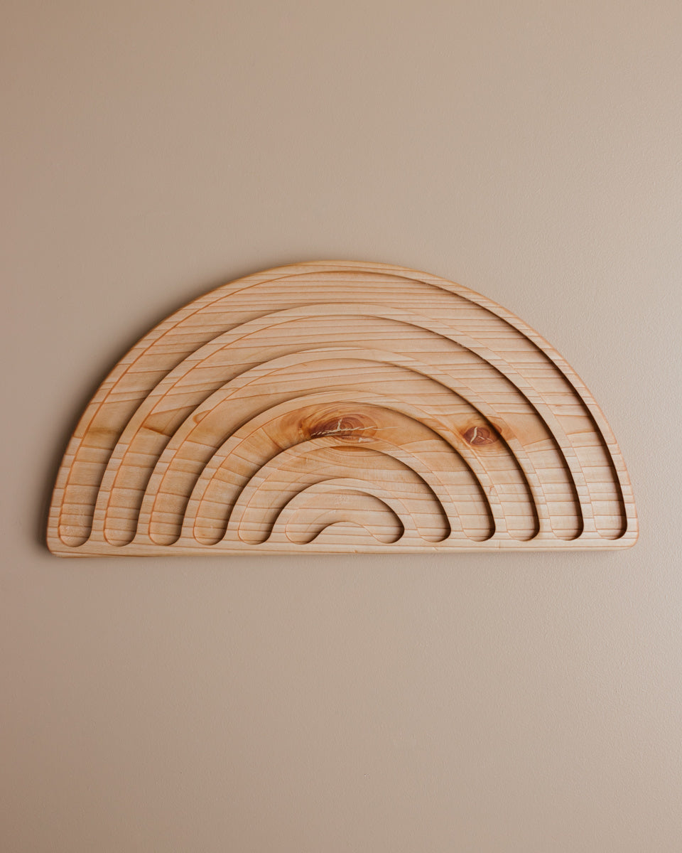 Houten traceer regenboog