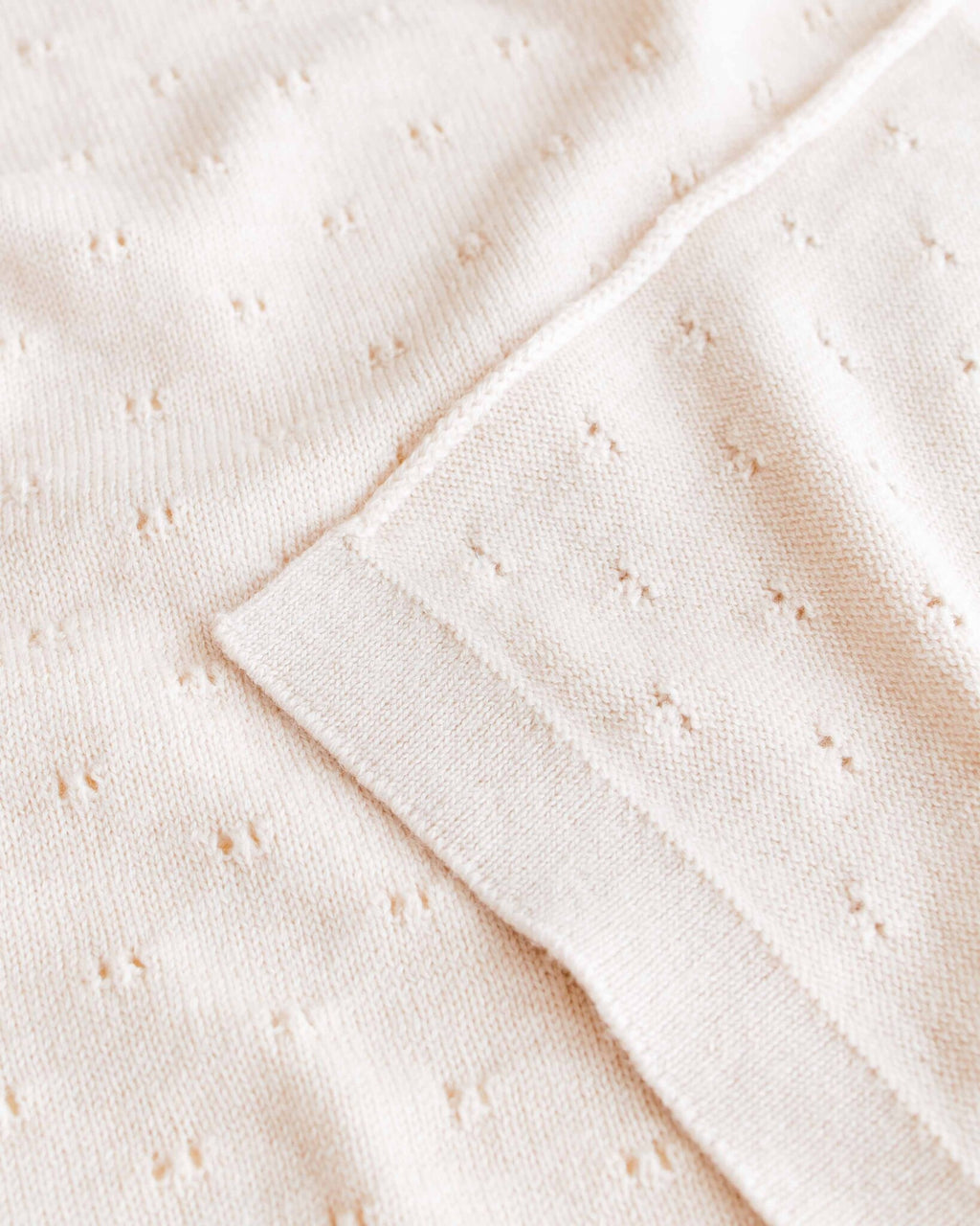 Hvid Baby deken van wol Bibi - cream 3