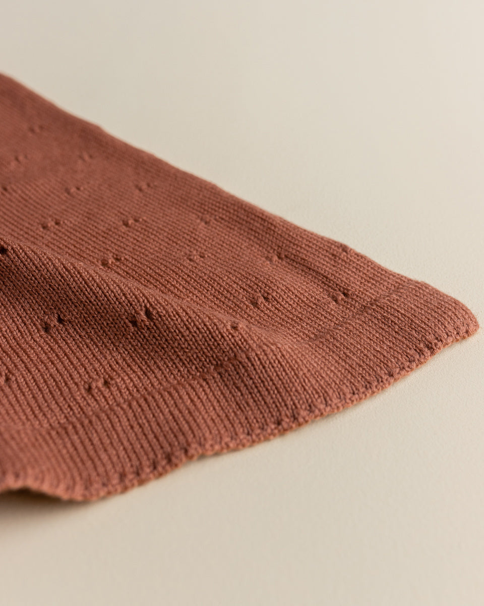 Hvid blanket BIBI BRICK 2