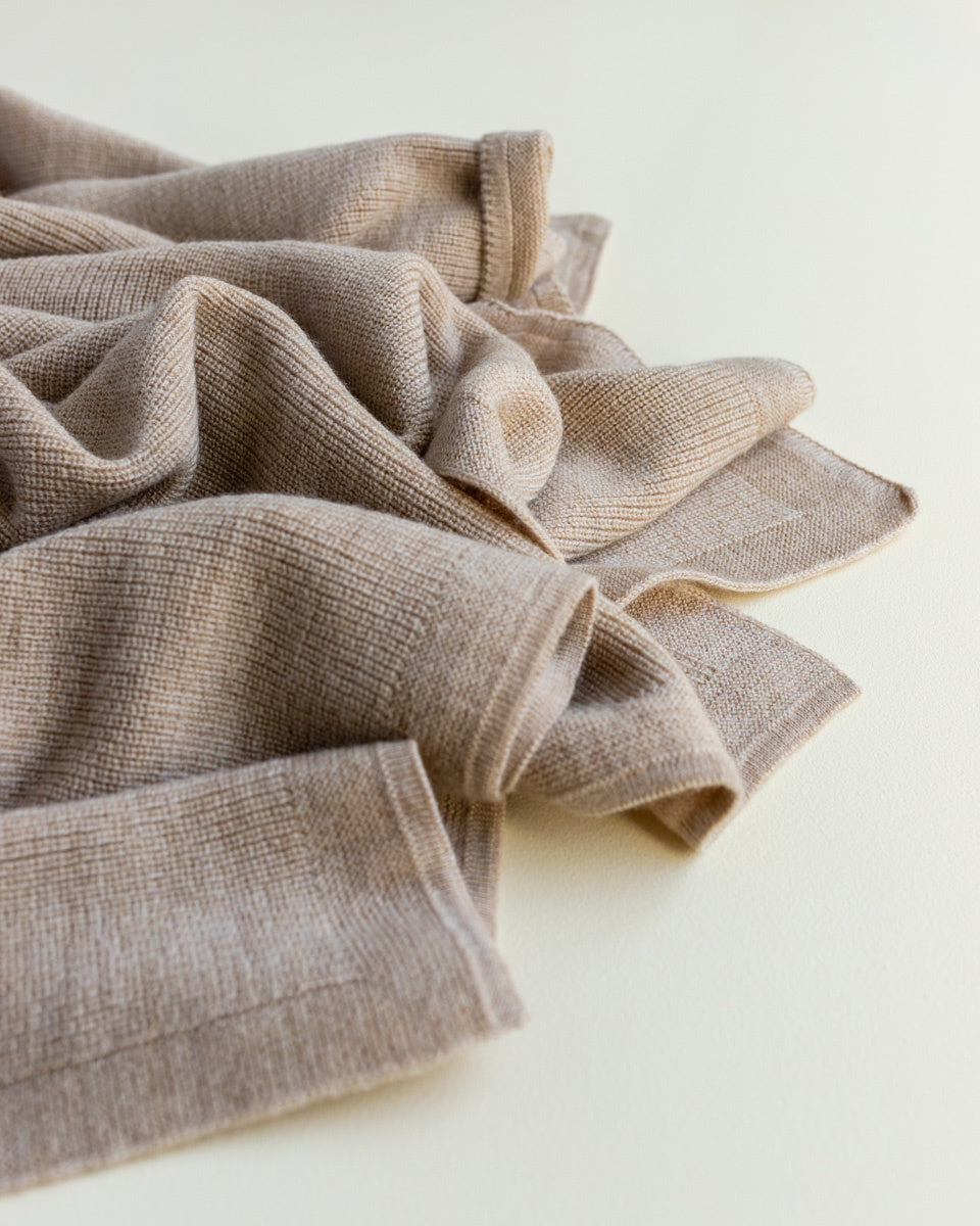 Hvid blanket FELIX SAND 2