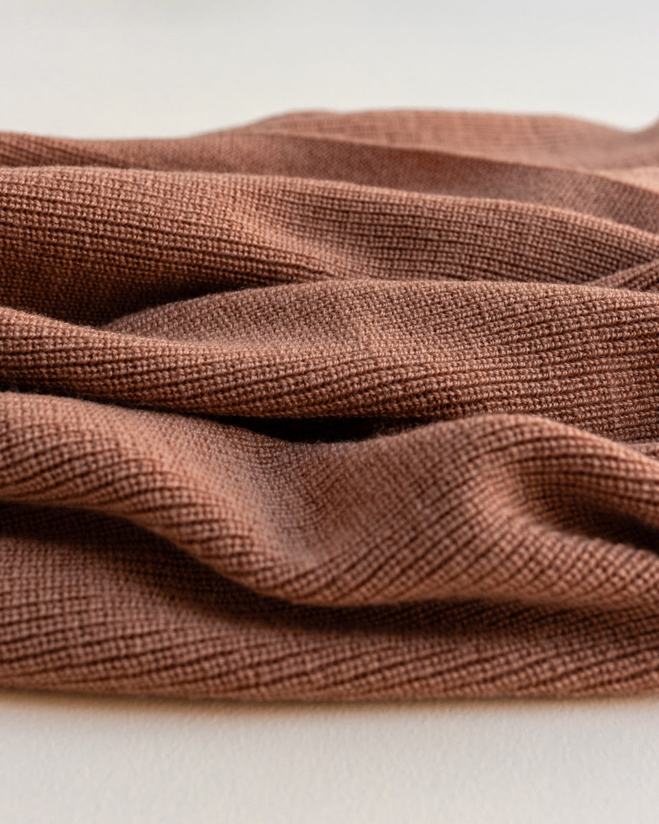 Hvid blanket FELIX TERRACOTTA 2