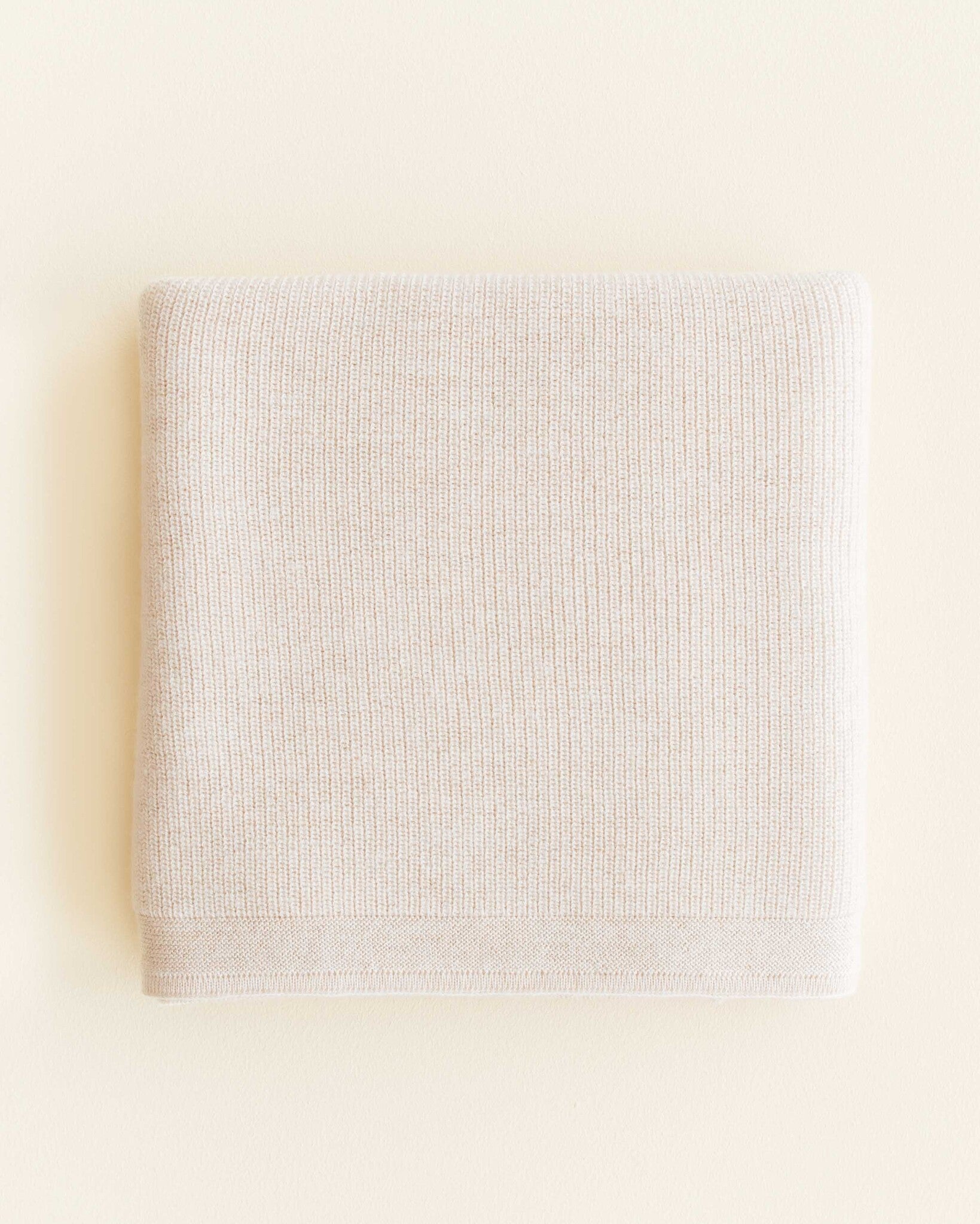 Hvid Deken van merino wol Felix - cream