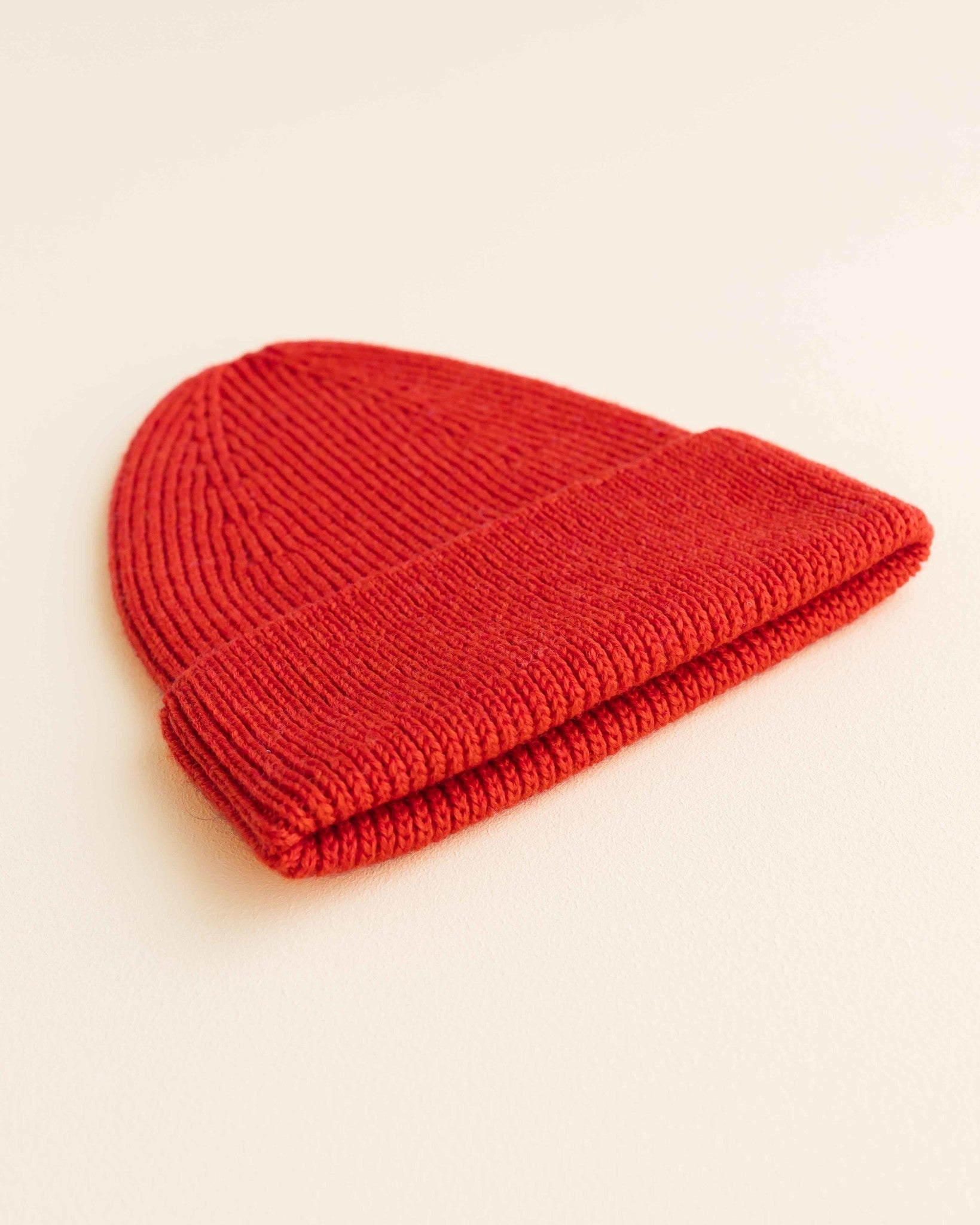 hvid Dikke ribbeanie Fonzie - red 2