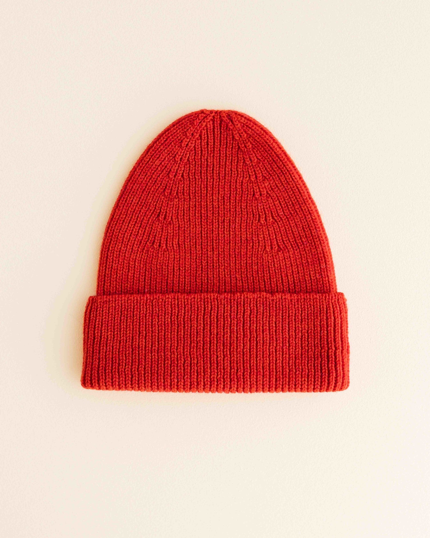 hvid Dikke ribbeanie Fonzie - red
