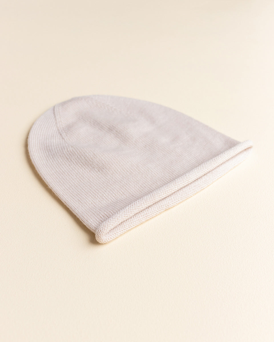 Hvid Efa beanie - cream1