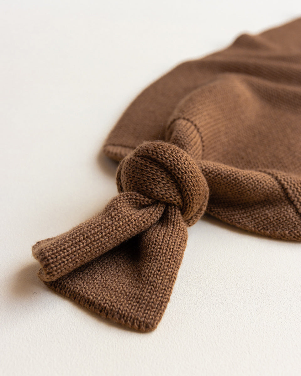 hvid wollen COCOON bruin