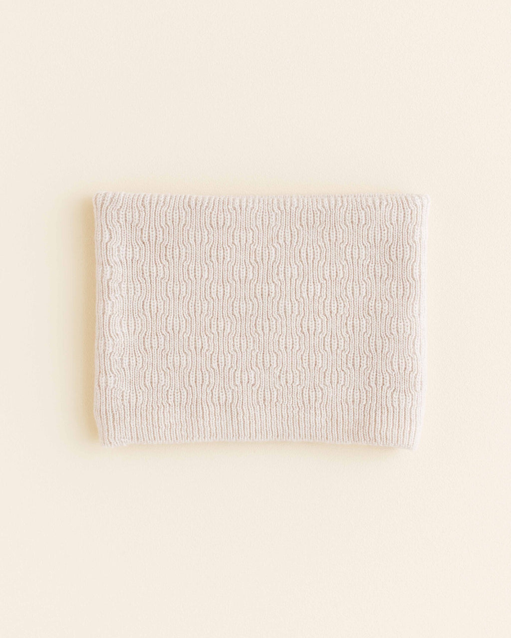 Hvid Wollen loopsjaal Gigi - cream