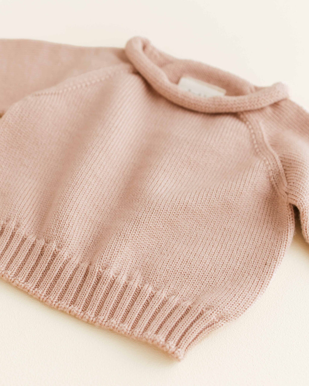 Hvid Wollen trui Georgette - apricot2