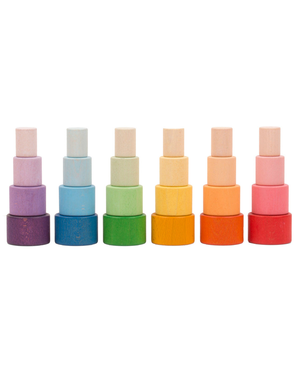 Joguines-Grapat-stapel-bakjes-gekleurd-rond