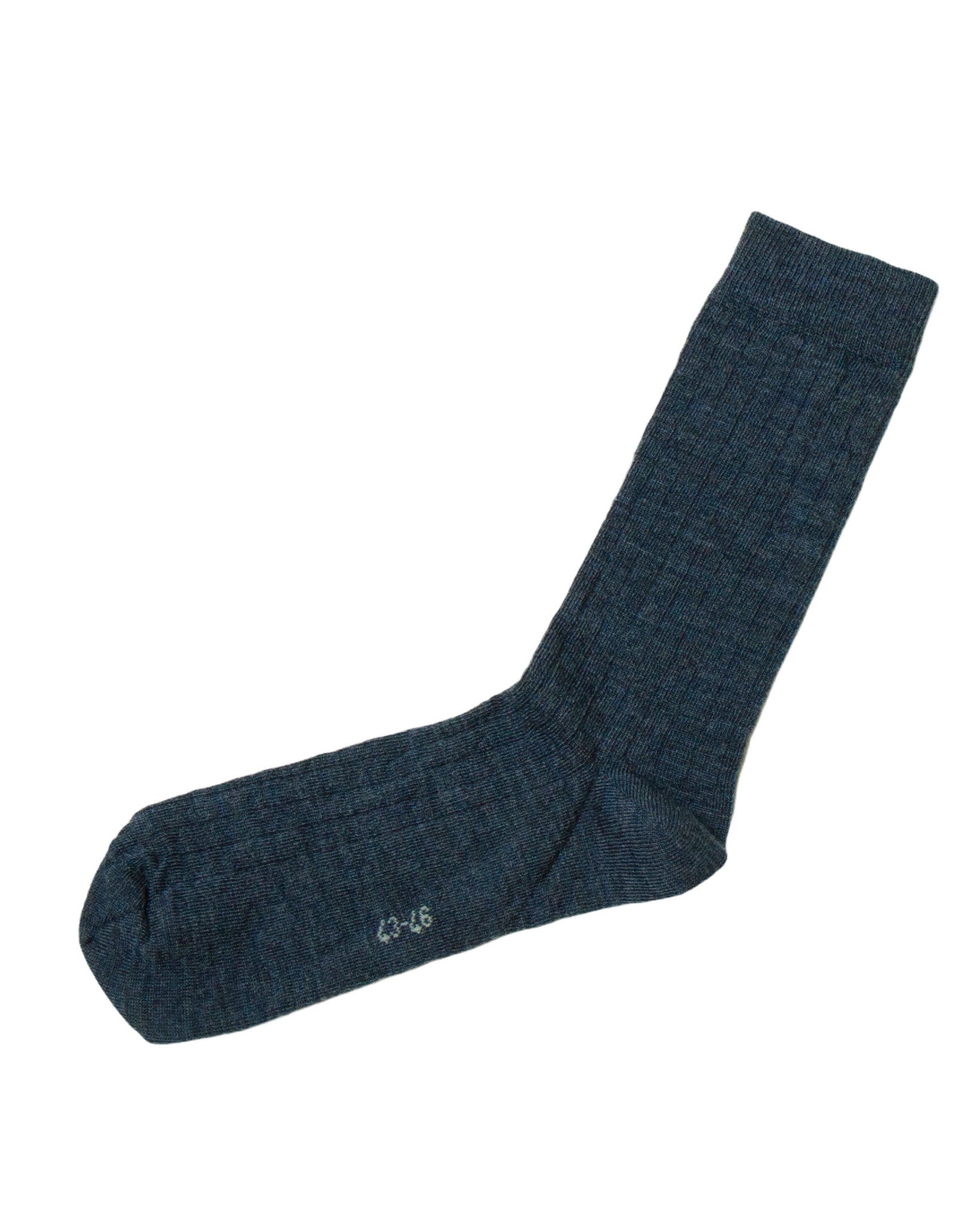 Joha rib socks wool denim 5008-20-60021