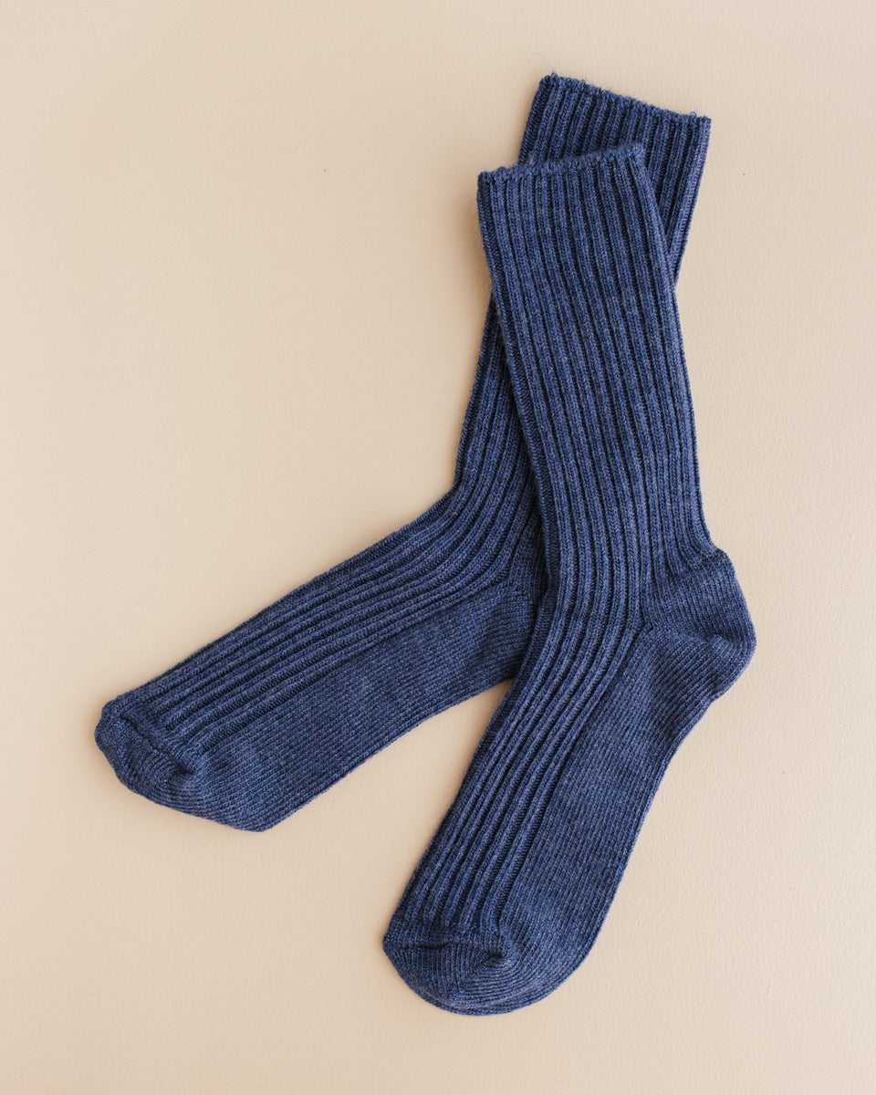 joha Sokken van wol - blauw