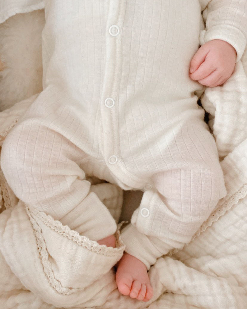 Joha woolen jumpsuit natural