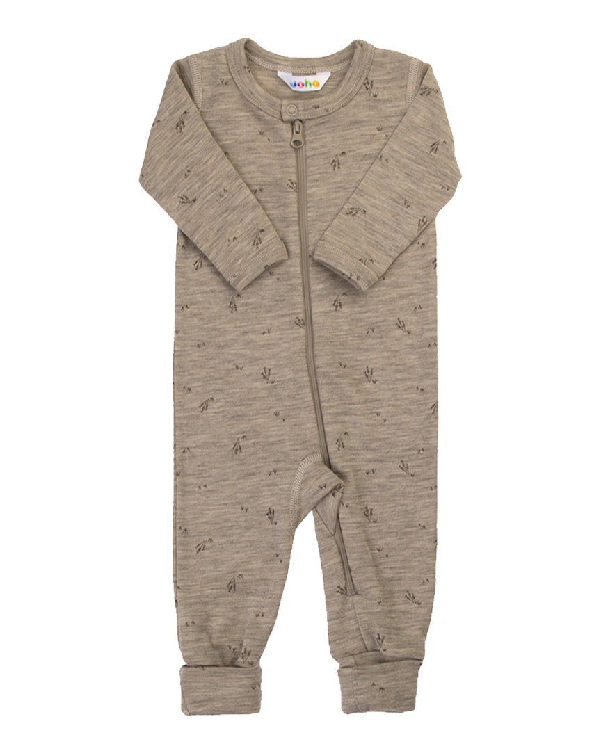 Wollen jumpsuit - beige melange - koren