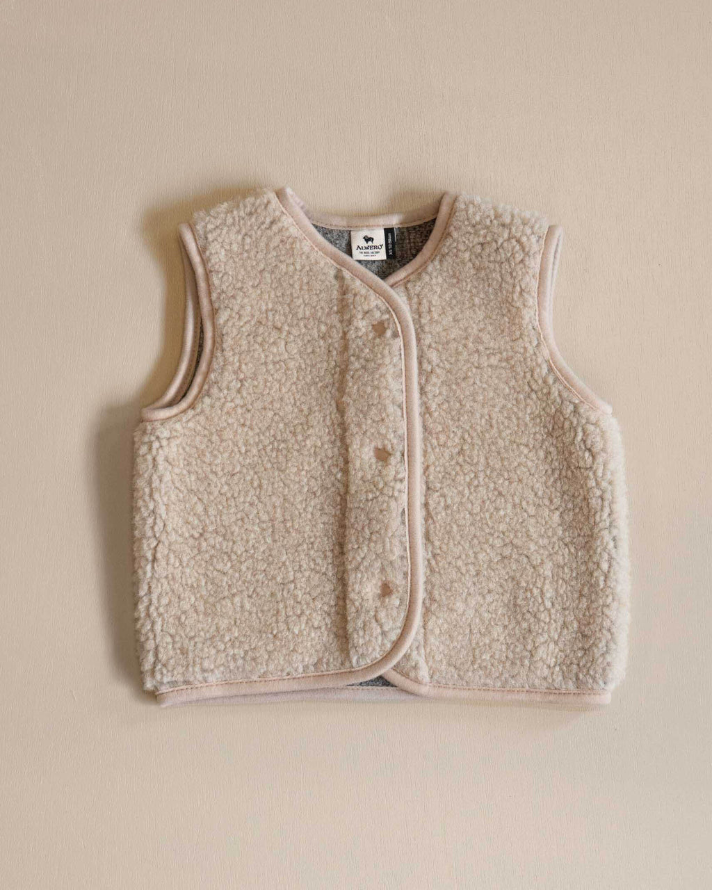 Kinder vest TYB wolpluche - sand brown_ copy
