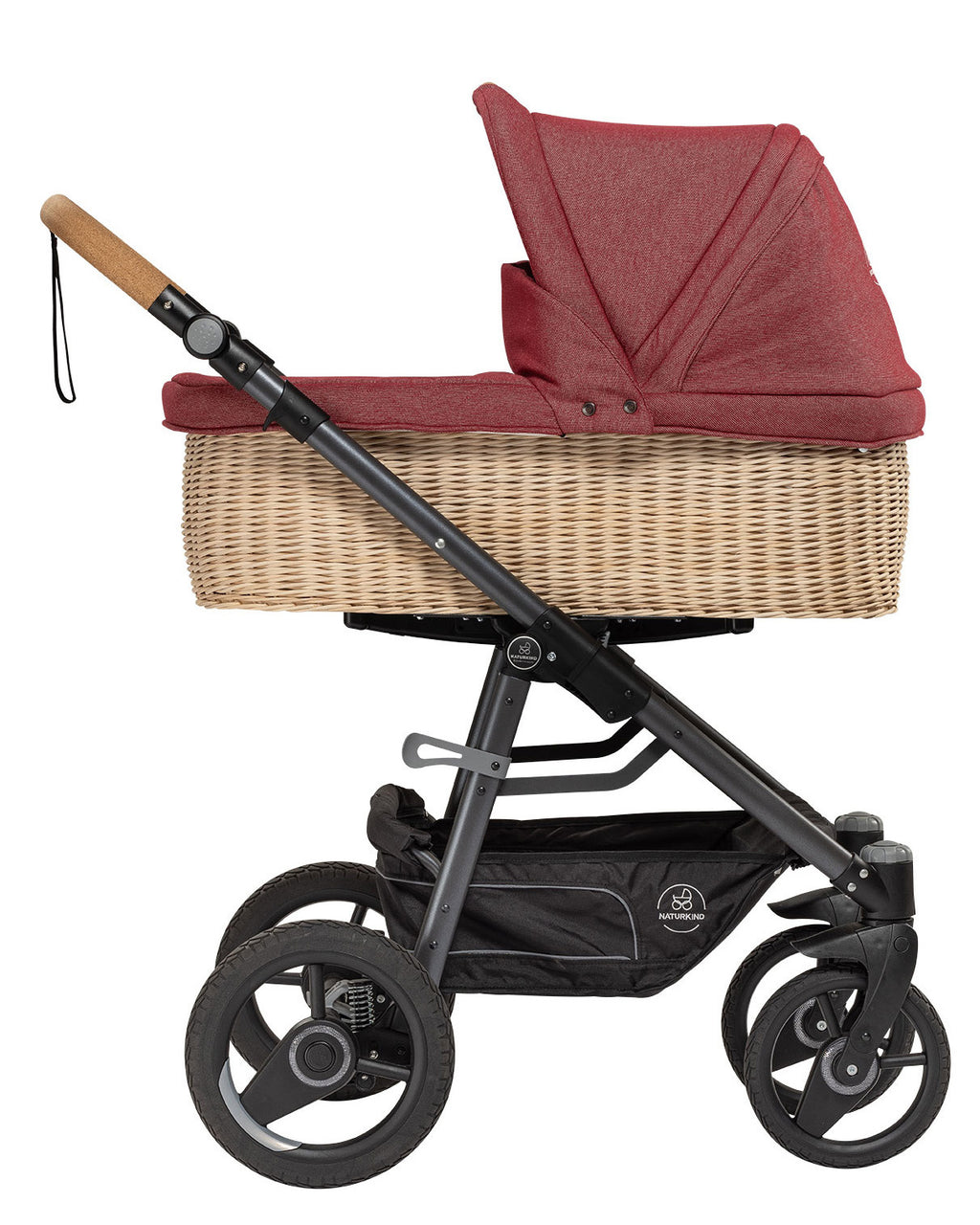 Kinderwagen Lux Evo granada - basis model inclusief gevlochten reiswieg