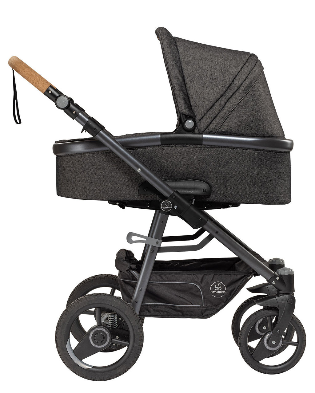 Kinderwagen Lux Evo graphit - basis model inclusief reiswieg