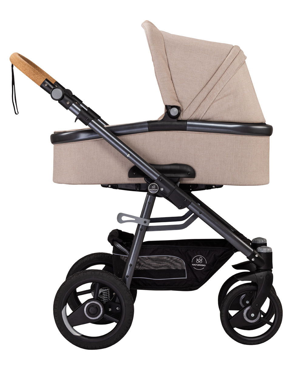 Kinderwagen Lux Evo sand - basis model inclusief reiswieg