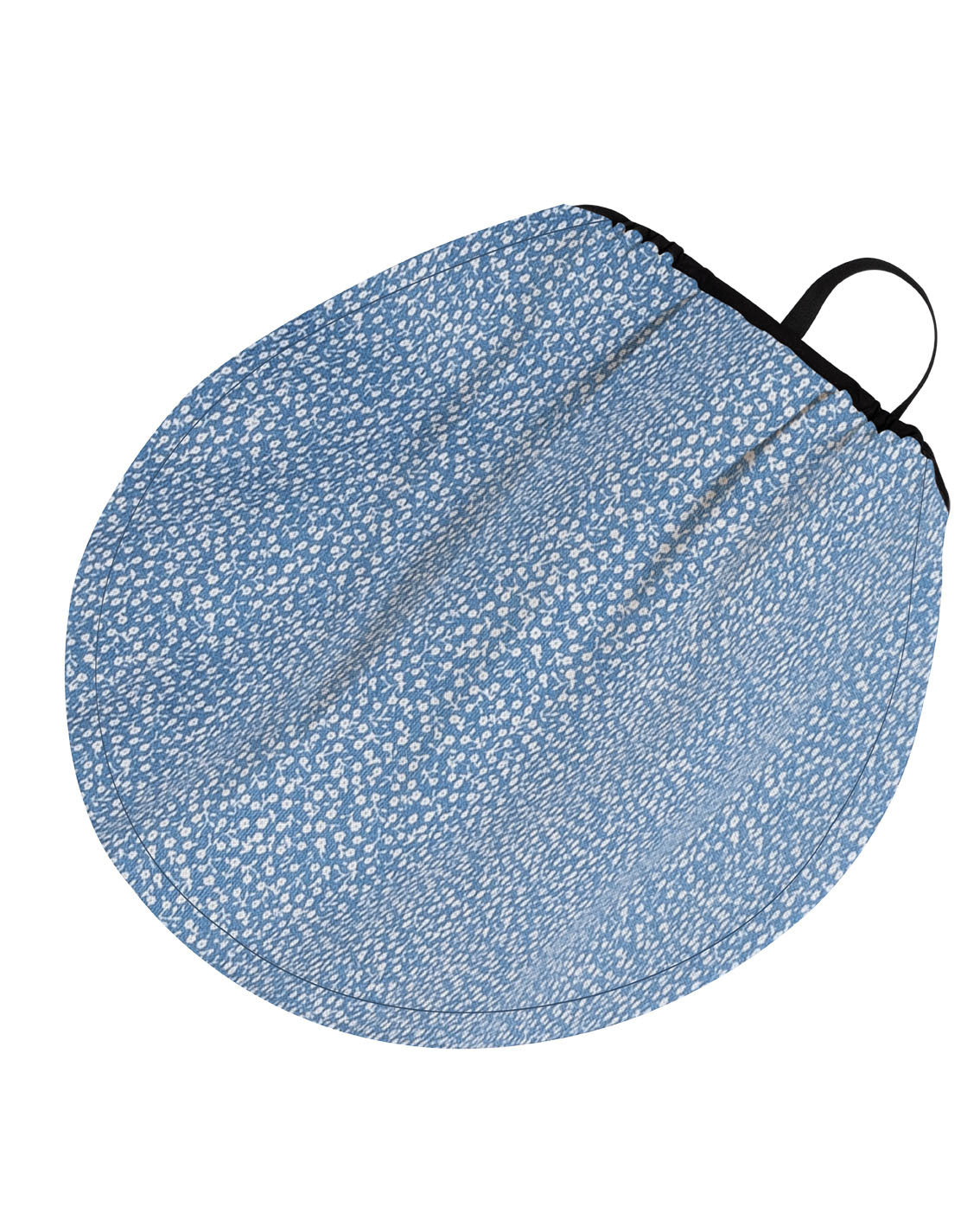 Kinderwagen zonnescherm - blue flowered