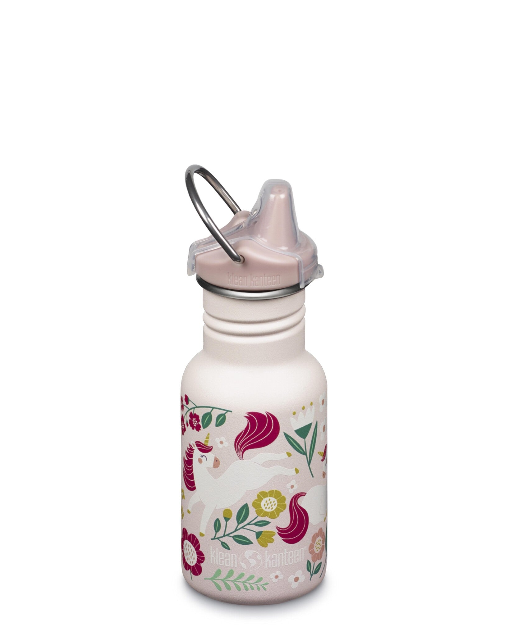 Klean Kanteen kid sippy cap leaping unicorns