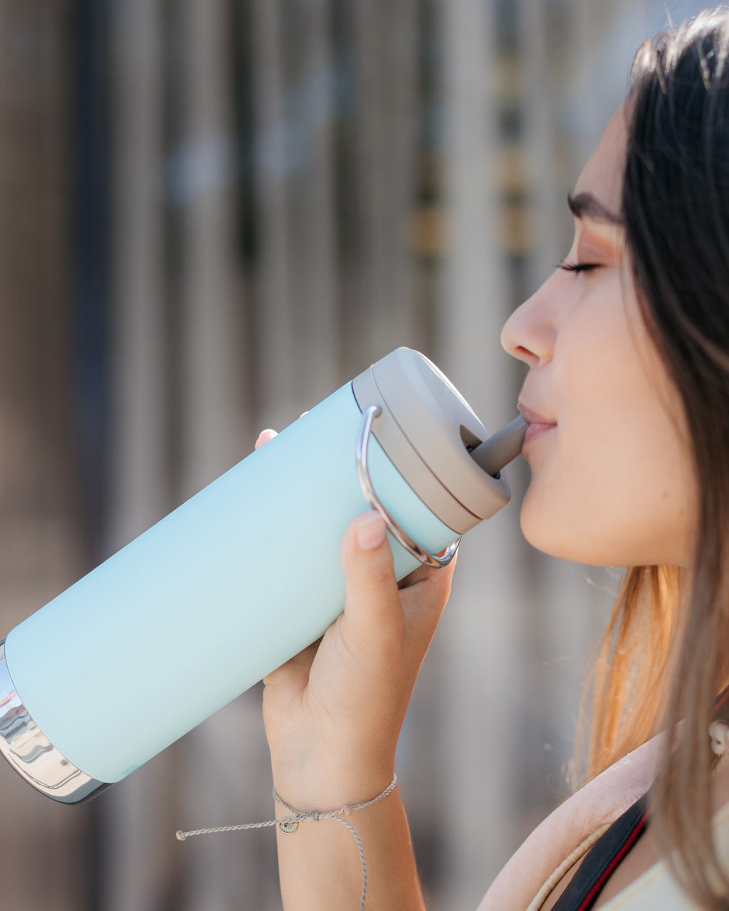 klean kanteen TKWide thermosfles met twistdop 473 ml - lichtblauw 1008320 life 2