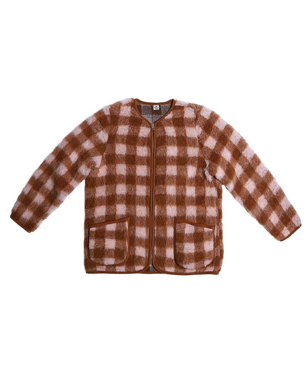 Koru dames - checkered apricot 1