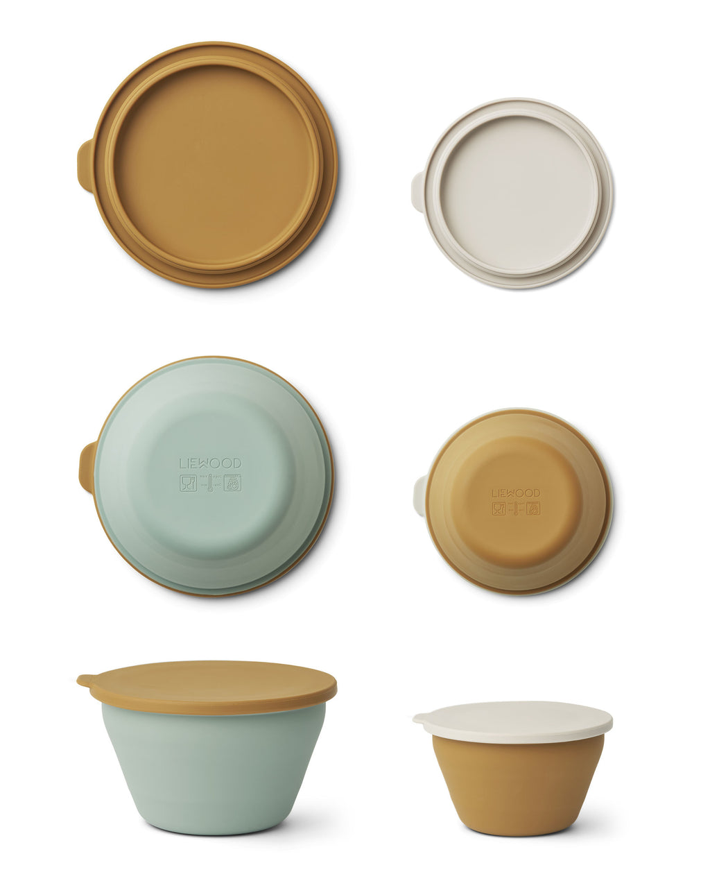 Liewood Opvouwbare kom set van 2 caramel 4 LW14389