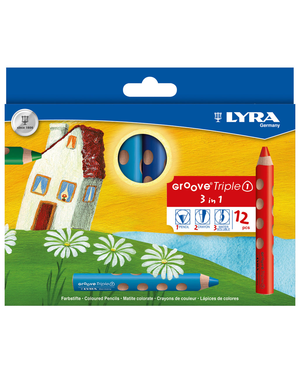Lyra-potloden-groove-triple