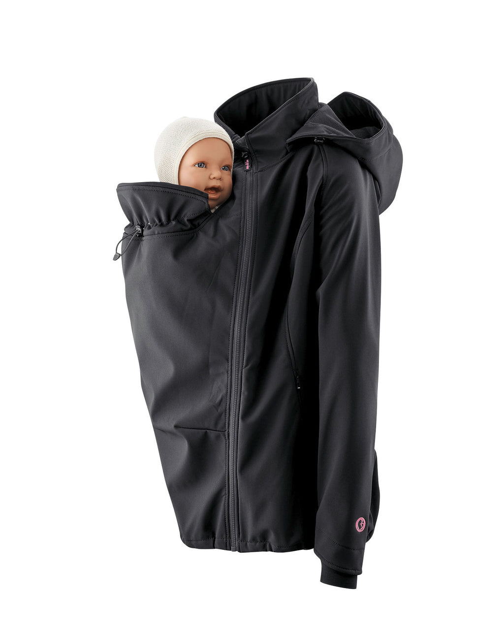 Mamalila draagjas softshell - zwart2