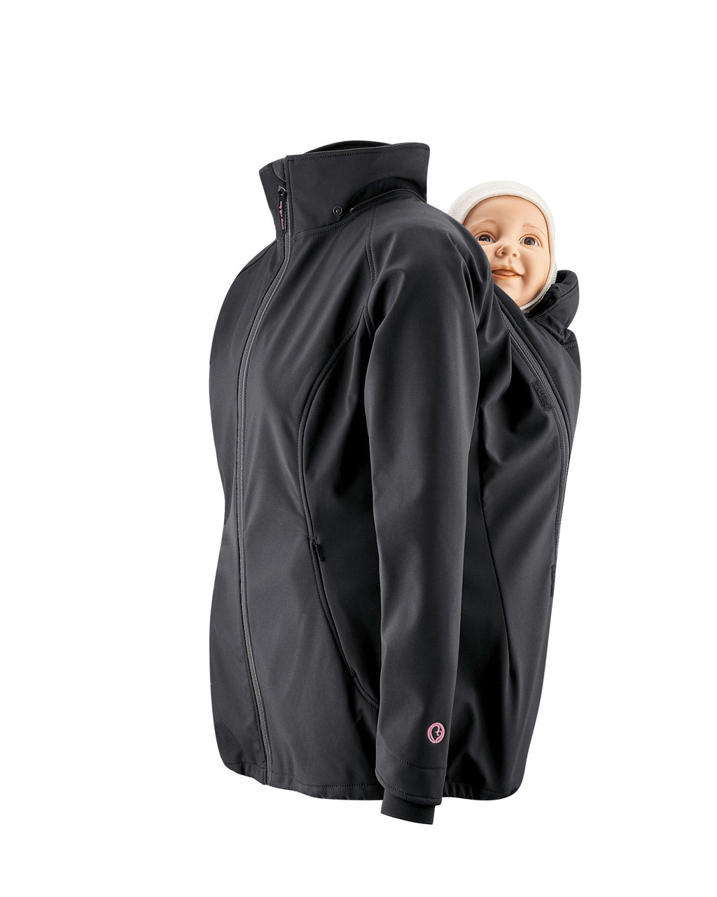 Mamalila draagjas softshell - zwart5