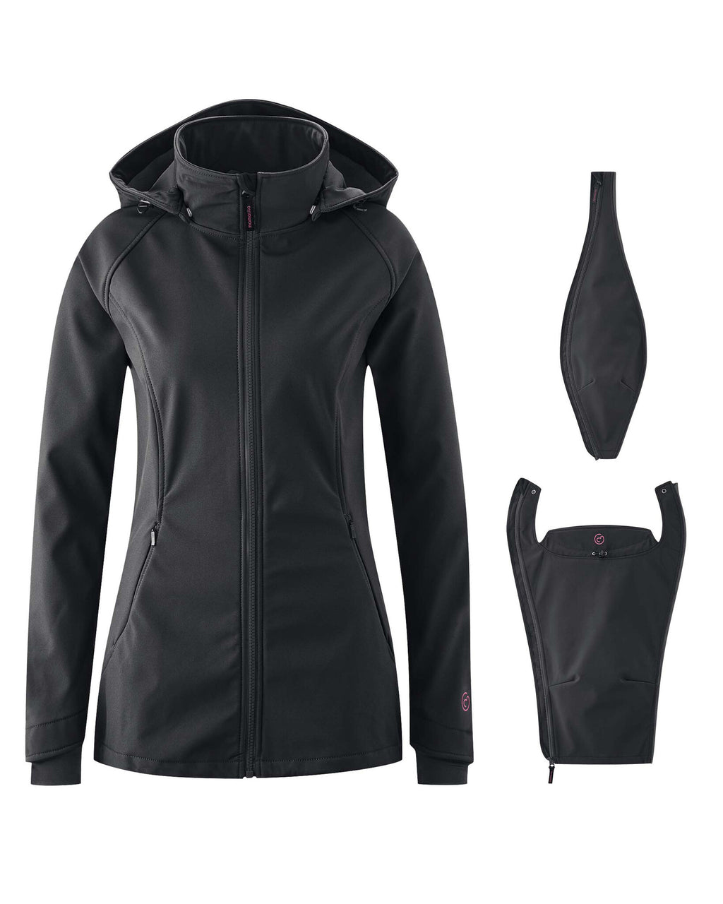 Mamalila draagjas softshell - zwart7