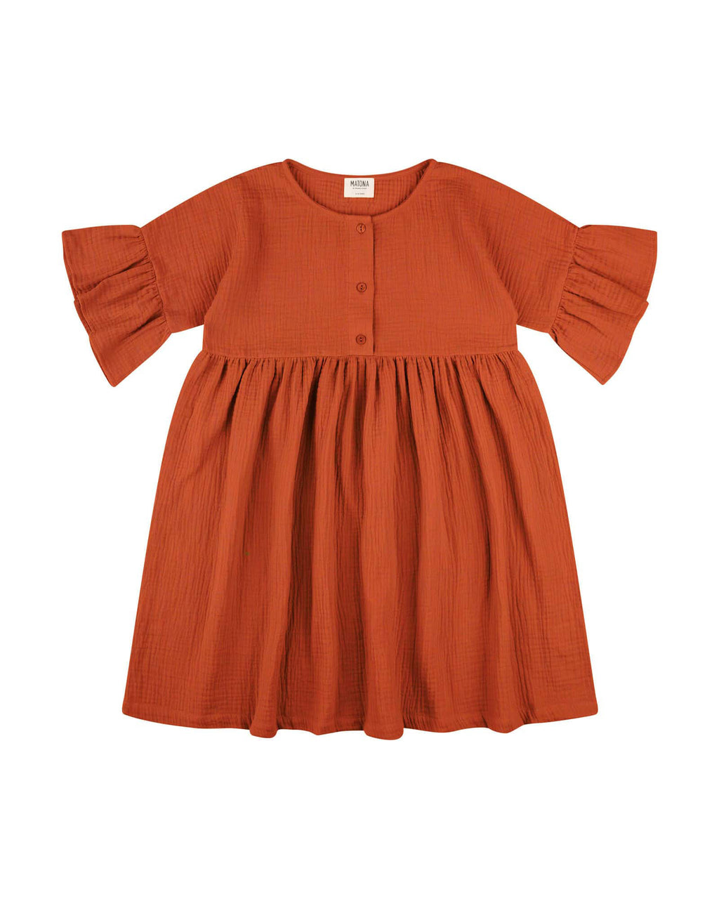 Matona-SS25-Flatlay-Kids-Volant-Dress-brick-1