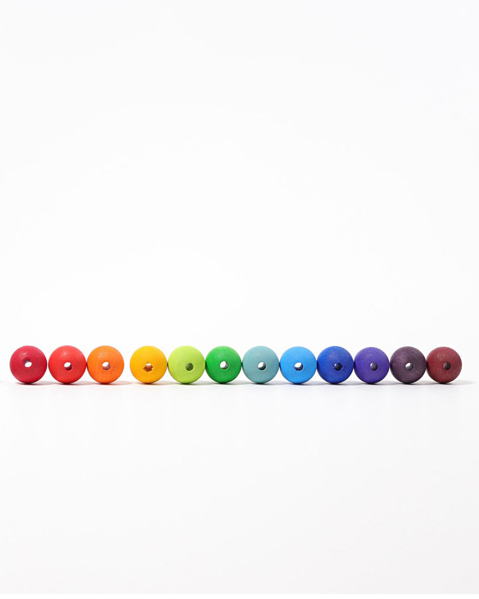 Medium houtkralen - regenboog 2