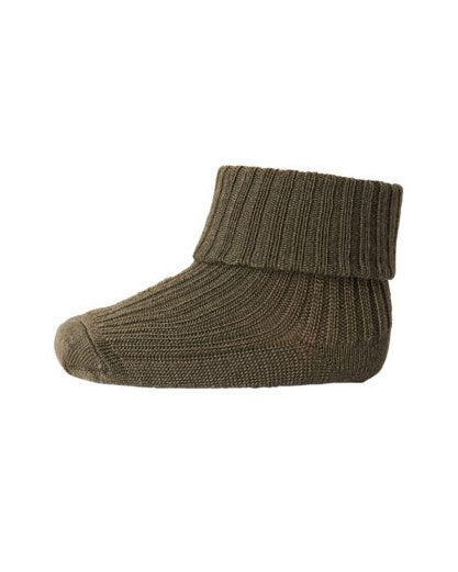 Mp-denmark-baby-sokken-rib-olive