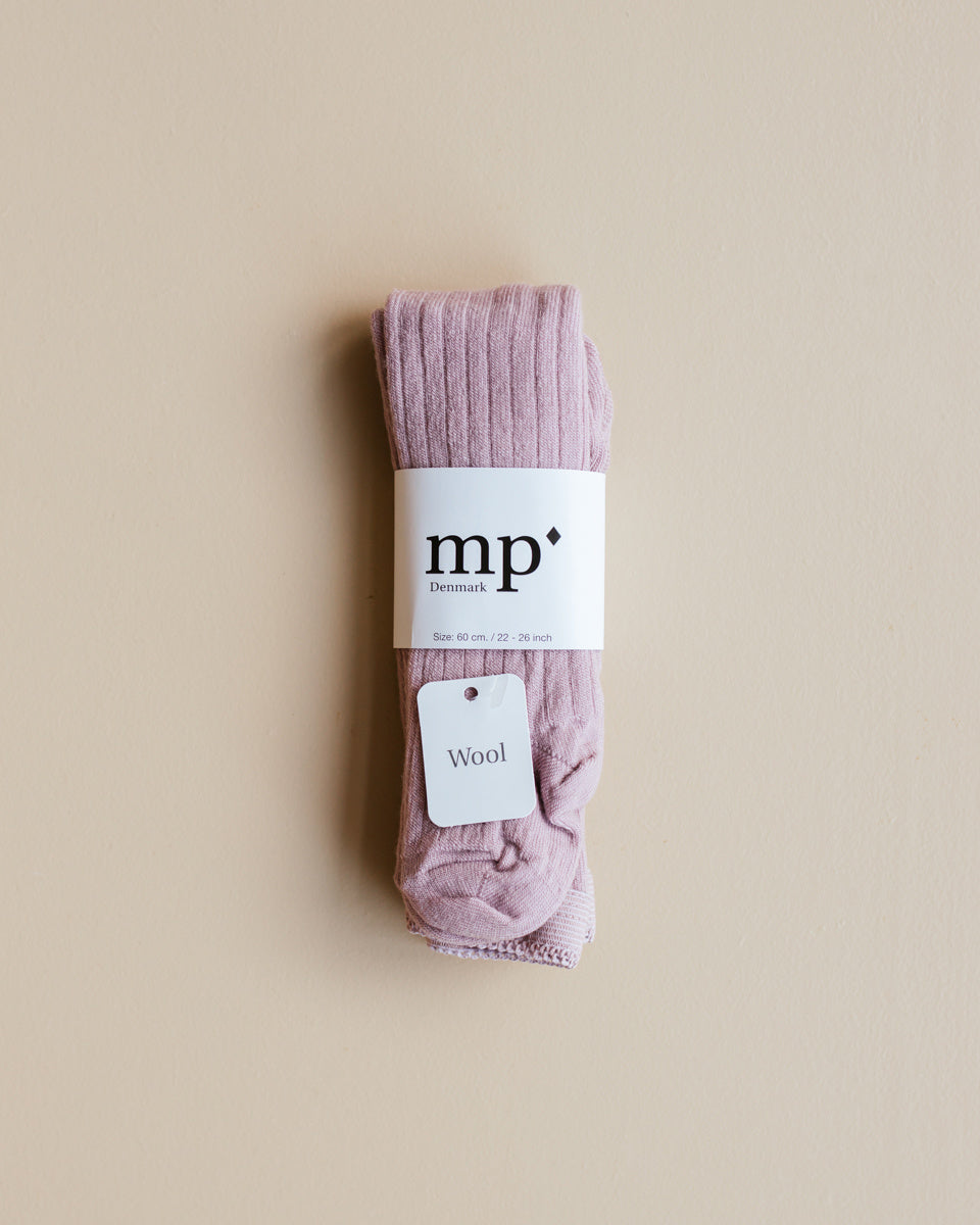 mp denmark Wollen rib maillot - licht roze