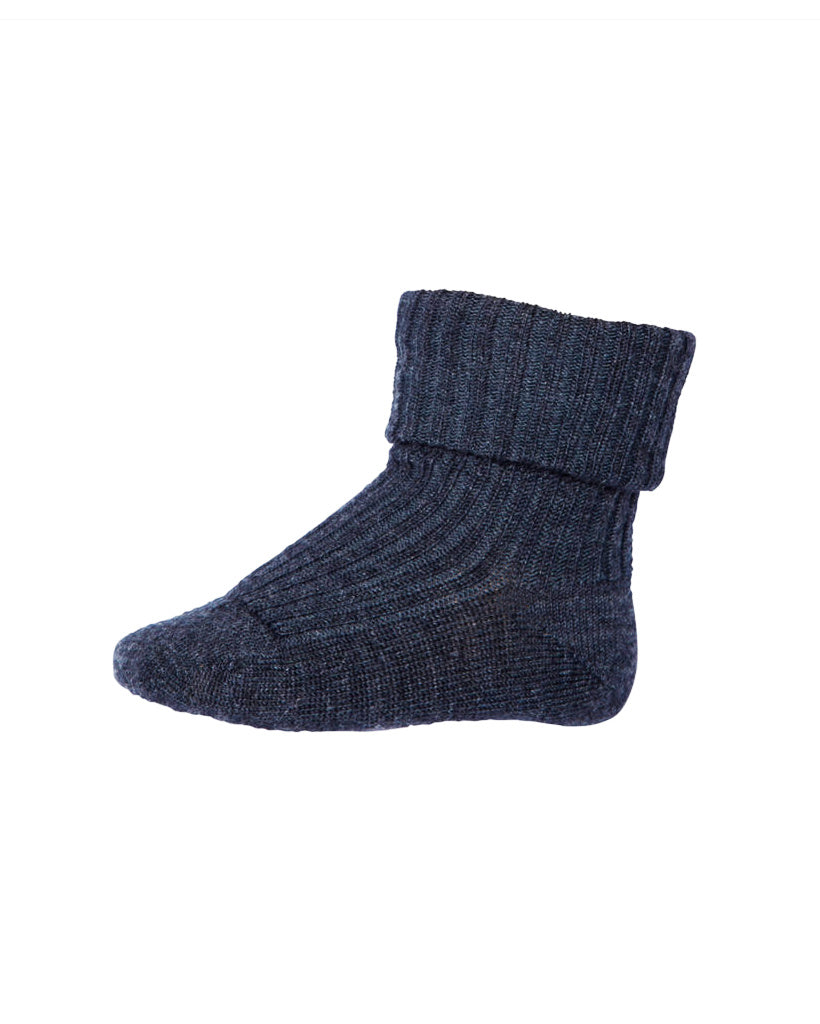 mp-denmark-woolen baby socks demin bleu