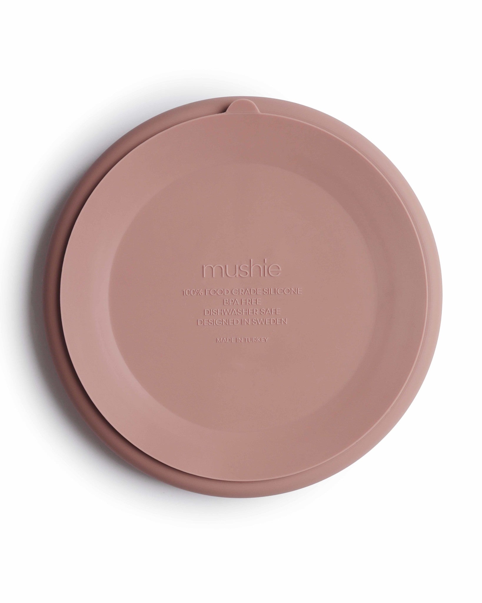 Mushie bord met vakjes blush