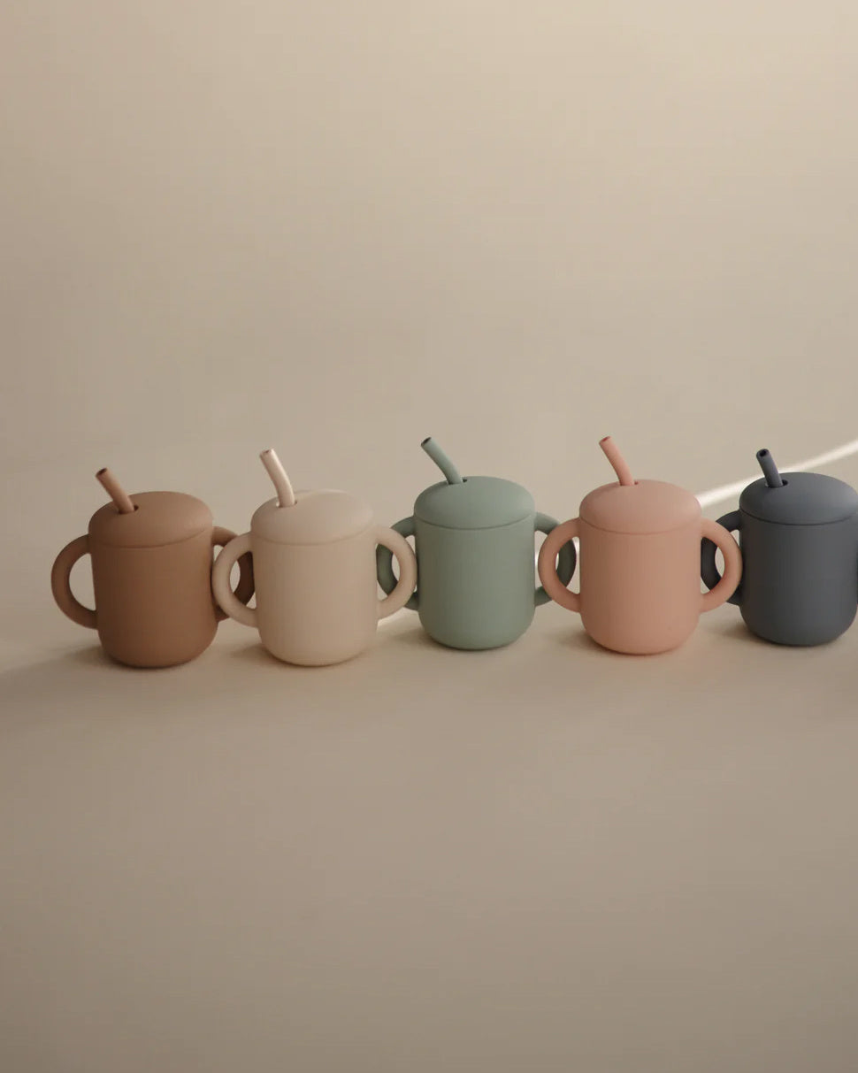Mushie Silicone Training Cups all colours