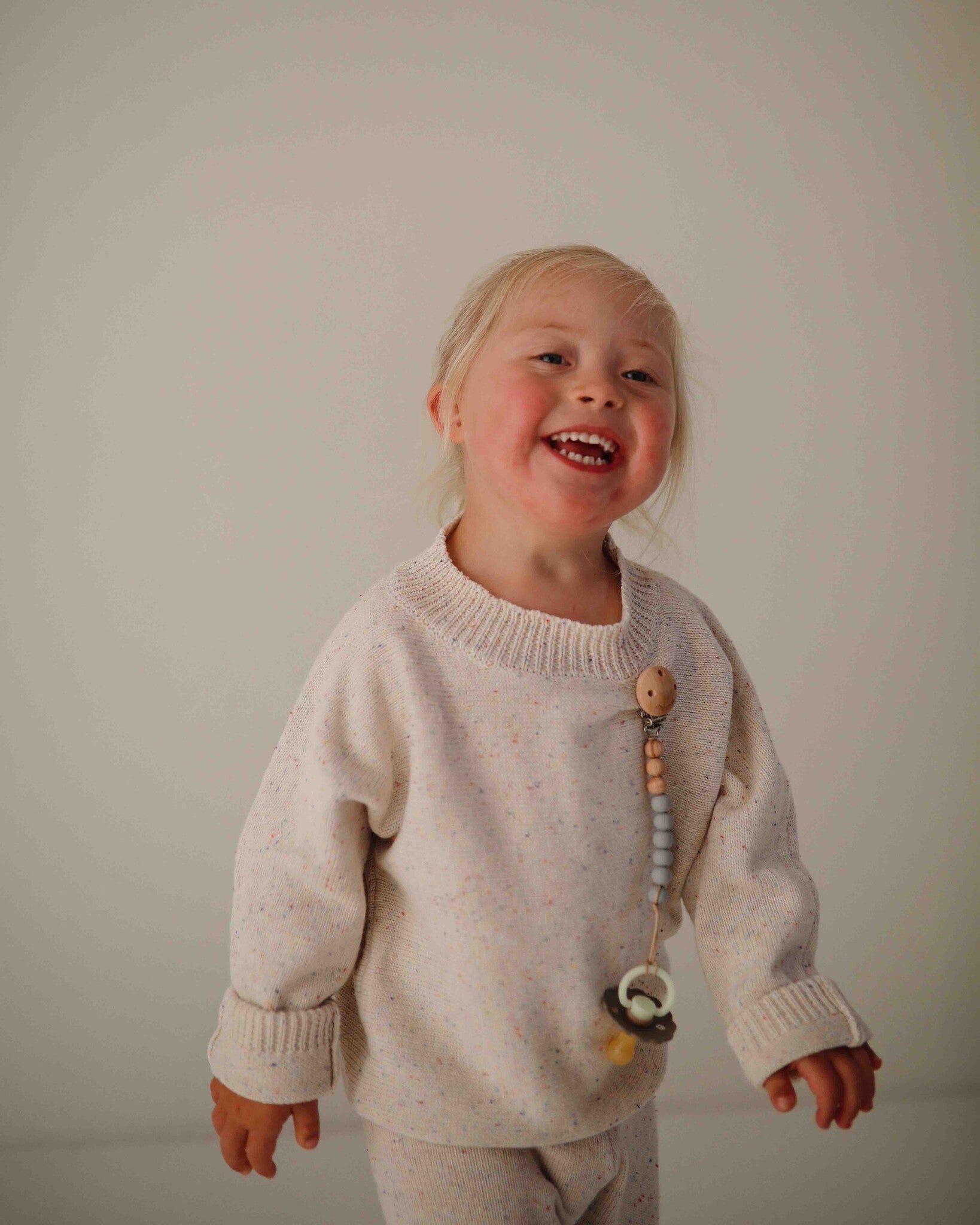 Mushie Speenkoord Eva - stone:wood 2