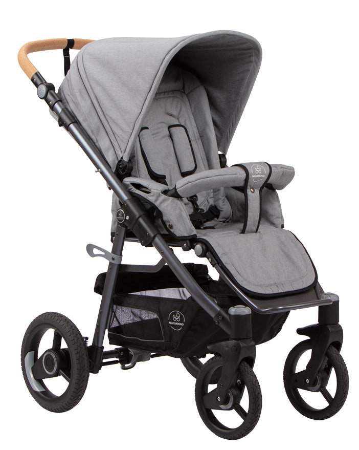 Naturkind kinderwagen grijs 1101940-luxevo-siebenschlaefer